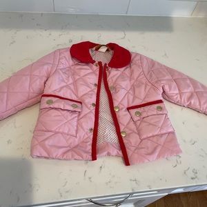 18-24 month TBBC hot pink and red quilted jacket
